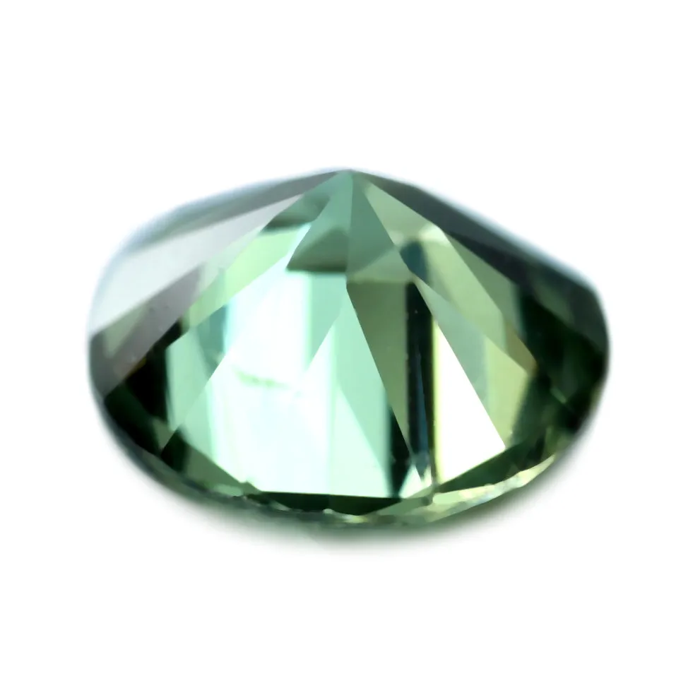 0.48ct Certified Natural Green Sapphire