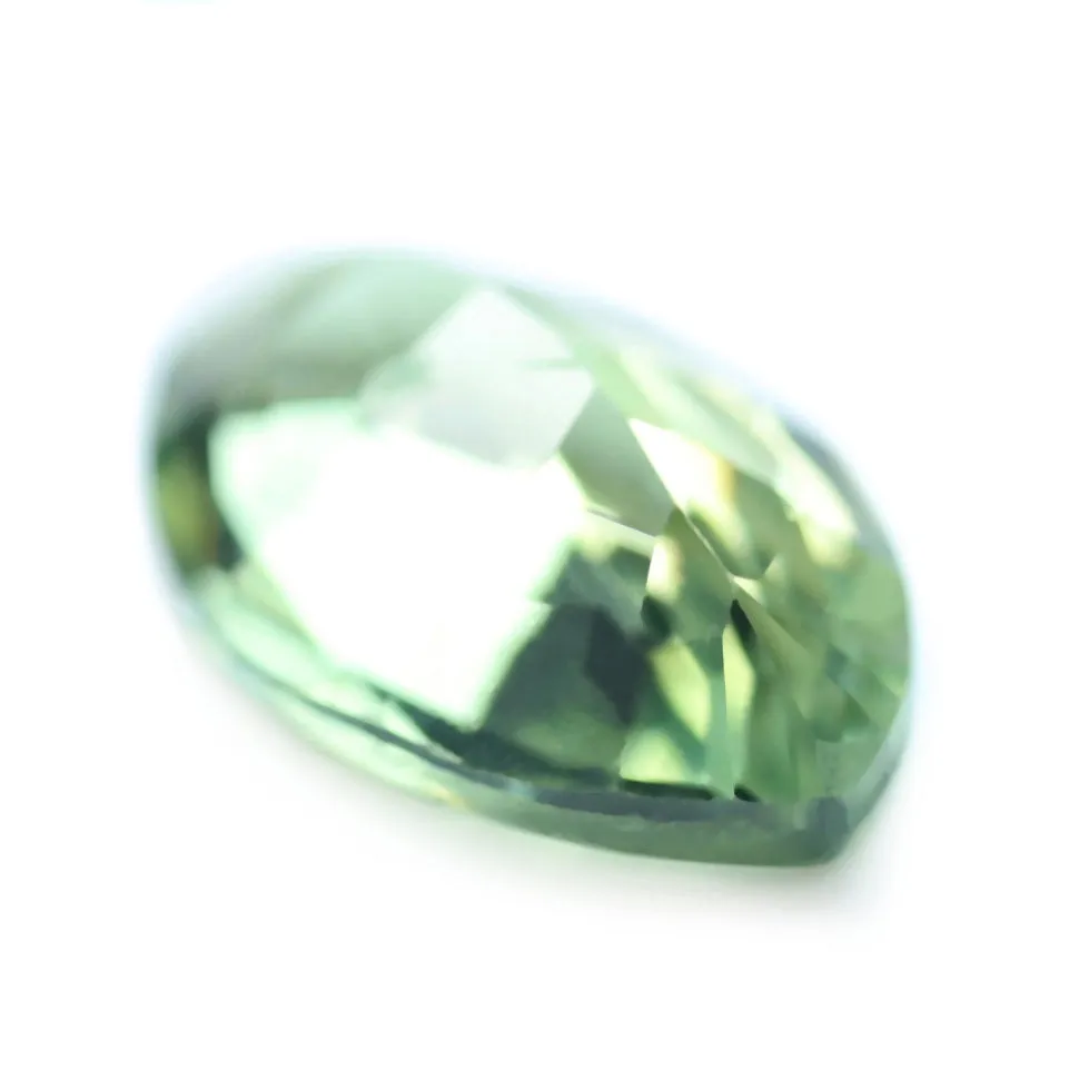 0.48ct Certified Natural Green Sapphire