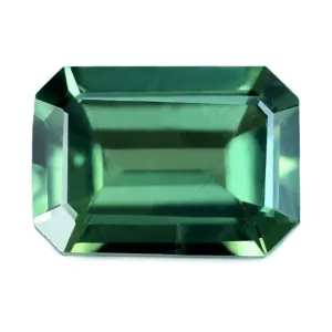 0.57ct Certified Natural Green Sapphire