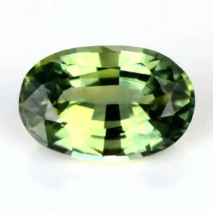 0.60ct Certified Natural Green Sapphire