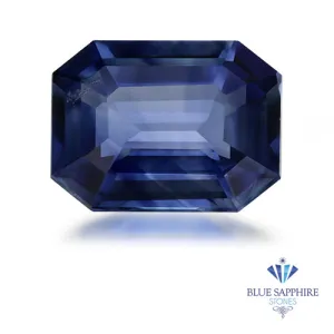 0.64 ct. Emerald Cut Blue Sapphire