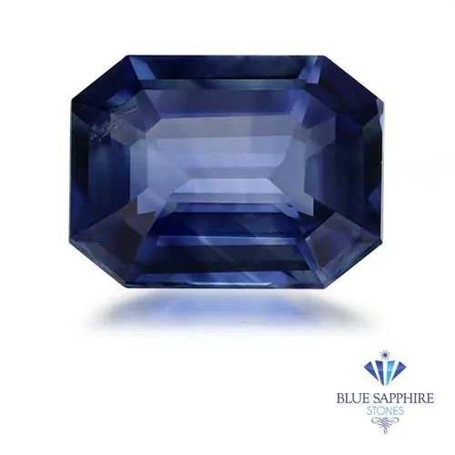 0.64 ct. Emerald Cut Blue Sapphire