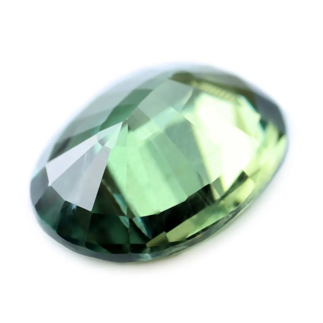 0.68ct Certified Natural Green Sapphire