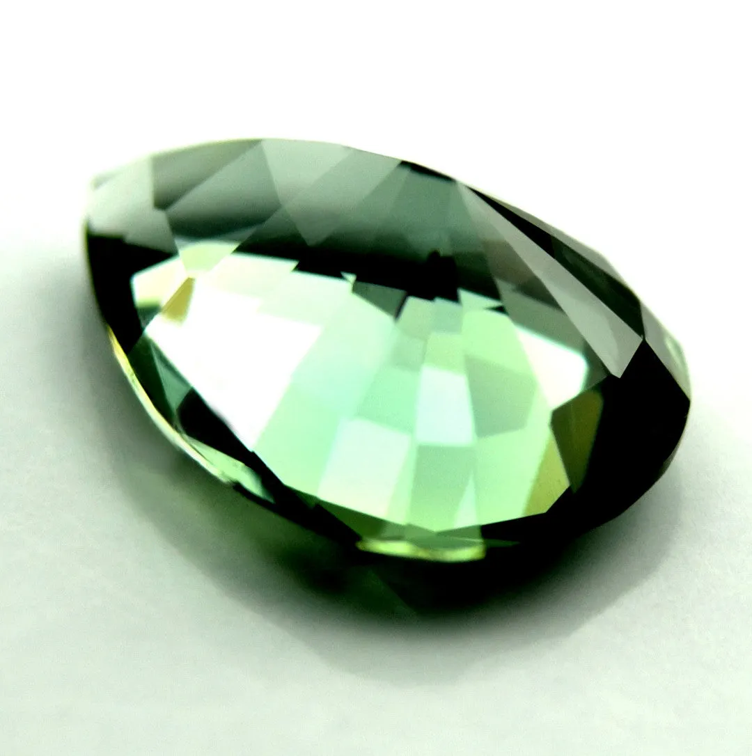 0.70 ct Certified Natural Green Sapphire