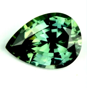 0.70 ct Certified Natural Green Sapphire