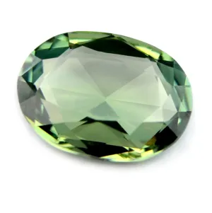 0.71ct Certified Natural Green Sapphire