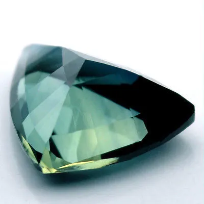0.74 ct Certified Natural Teal Sapphire