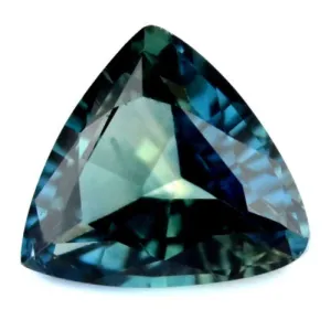 0.76 ct Certified Natural Teal Sapphire