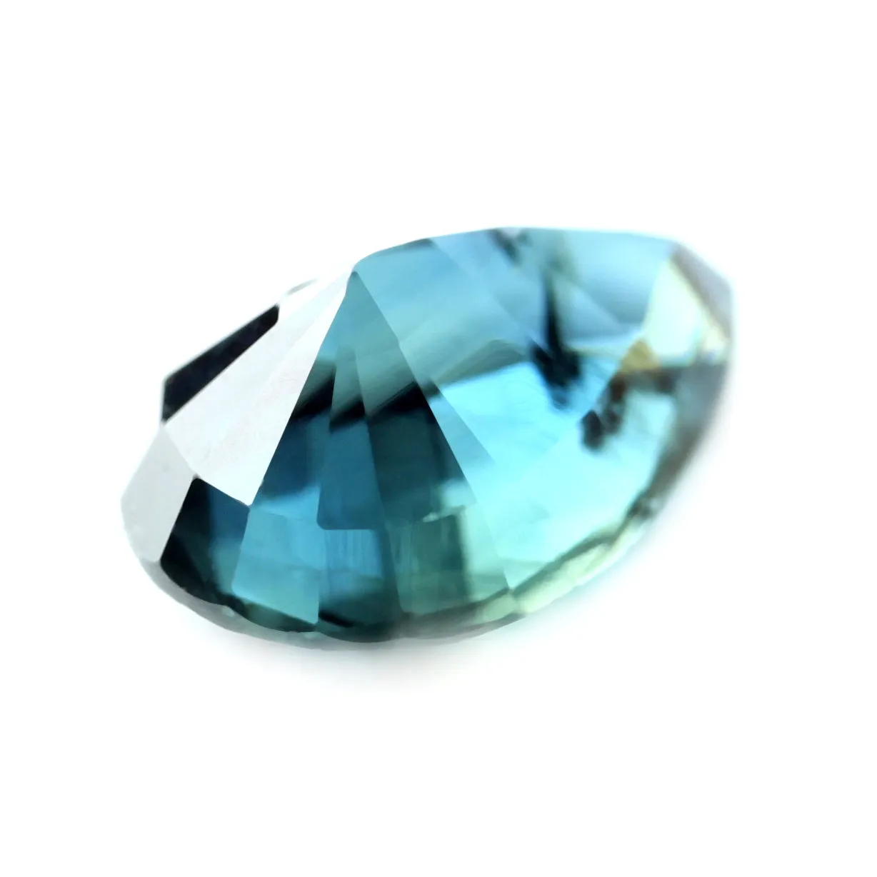 0.77ct Certified Natural Teal Sapphire