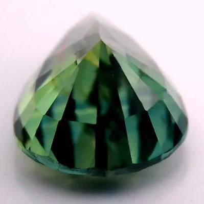 0.78ct Certified Natural Green Sapphire
