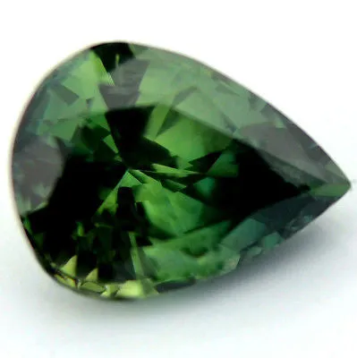 0.78ct Certified Natural Green Sapphire