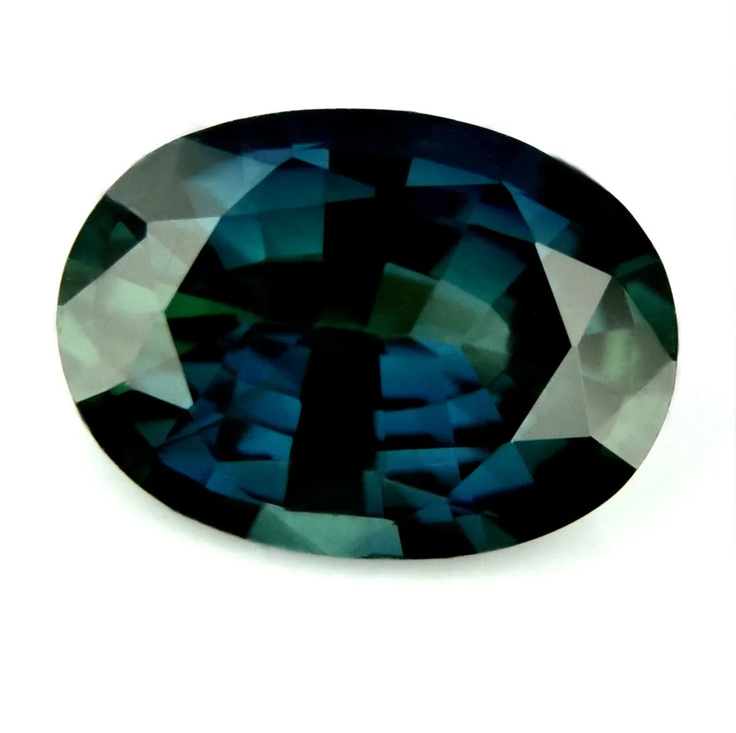 0.81ct Certified Natural Teal Sapphire