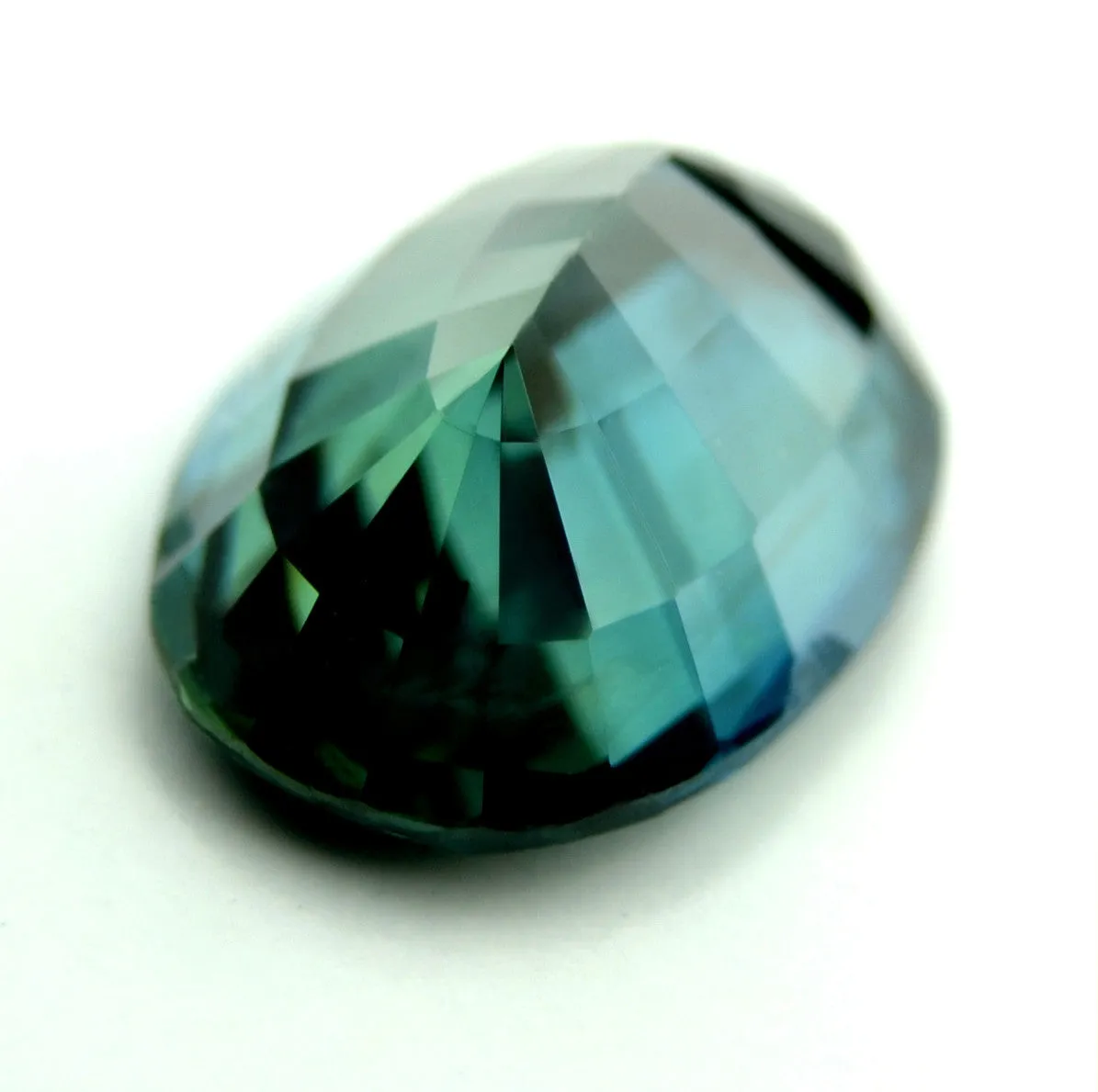 0.81ct Certified Natural Teal Sapphire