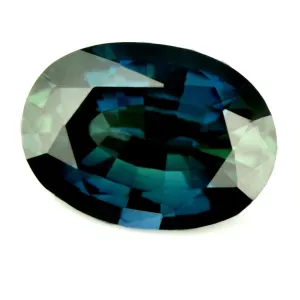 0.81ct Certified Natural Teal Sapphire