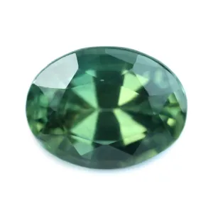0.83ct Certified Natural Green Sapphire
