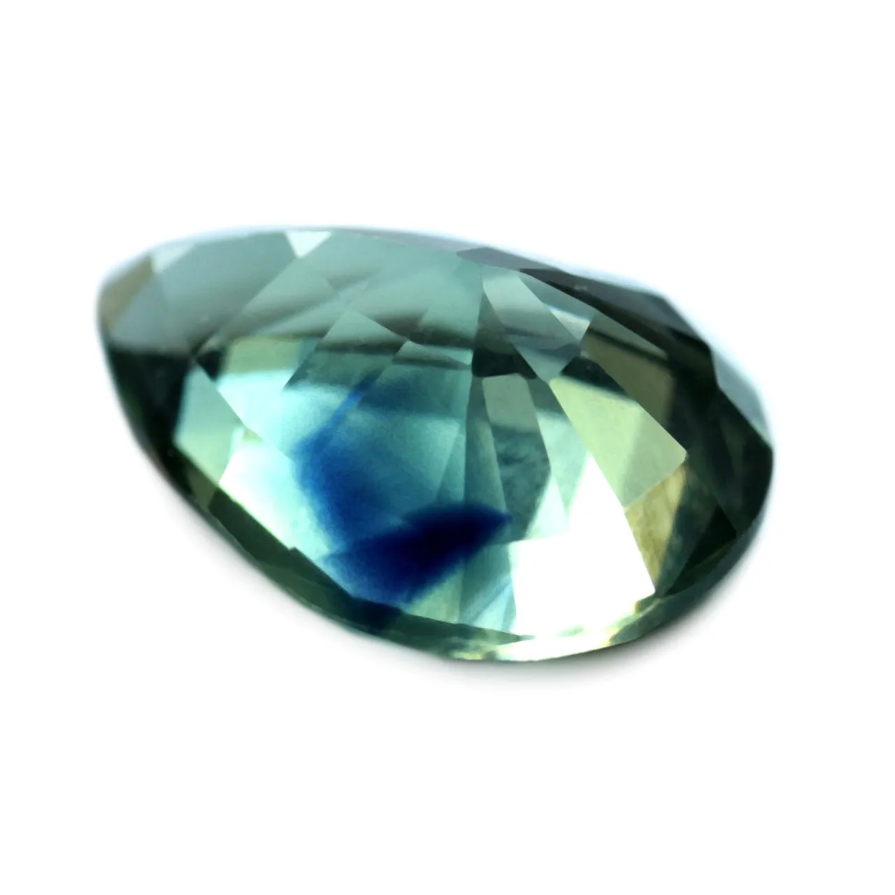 0.84ct Certified Natural Teal Sapphire