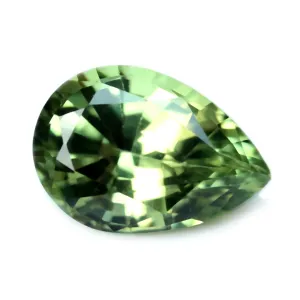 0.87ct Certified Natural Green Sapphire