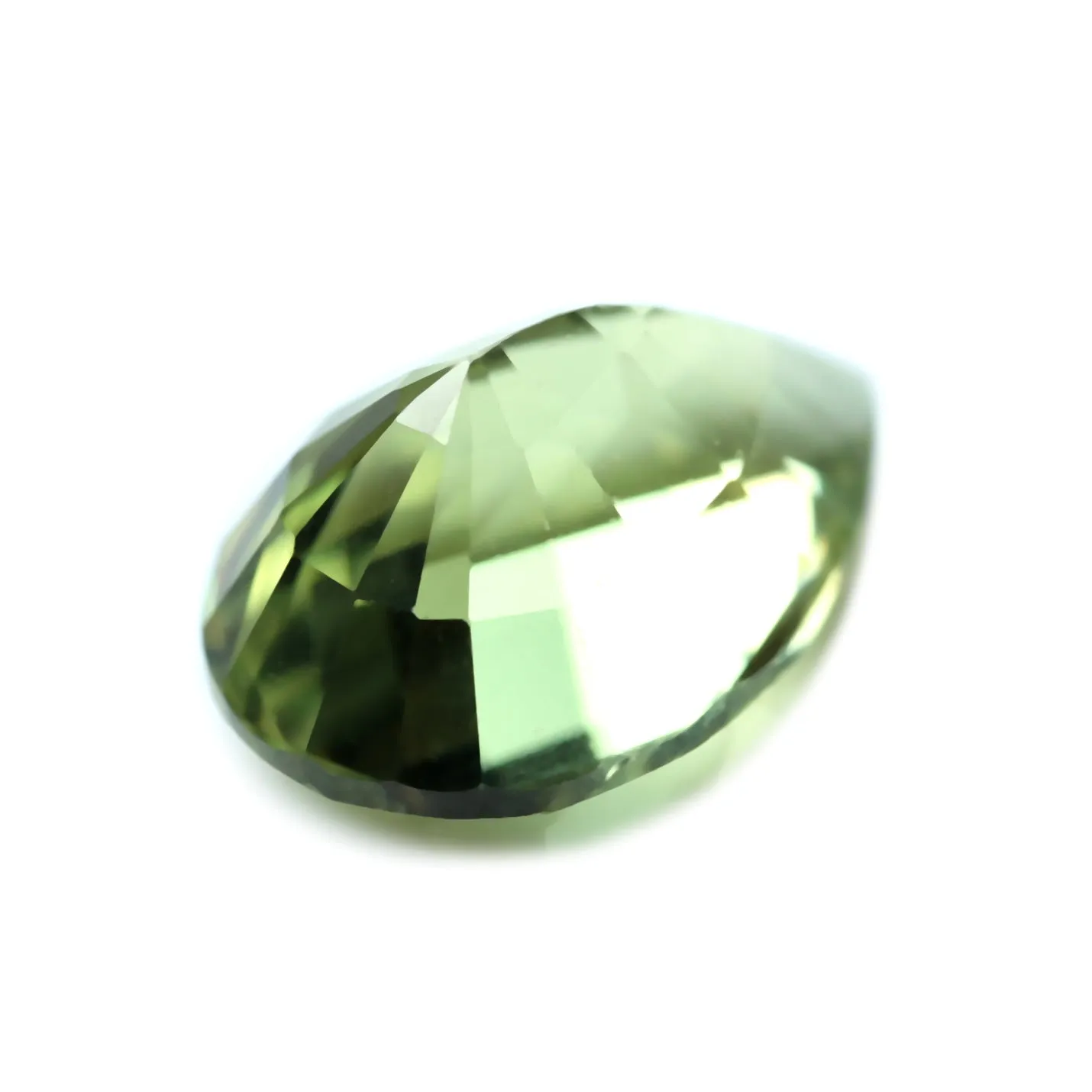 0.87ct Certified Natural Green Sapphire