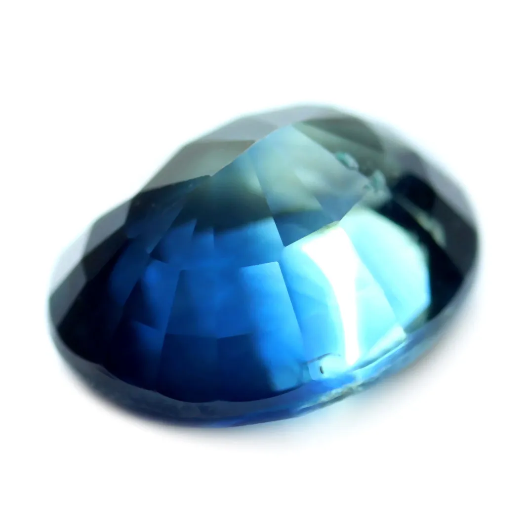 0.88ct Certified Natural Teal Sapphire