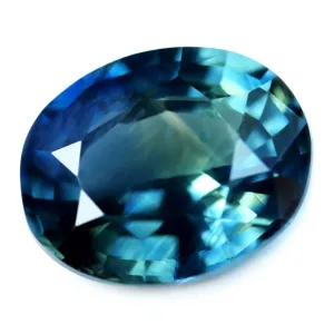 0.88ct Certified Natural Teal Sapphire