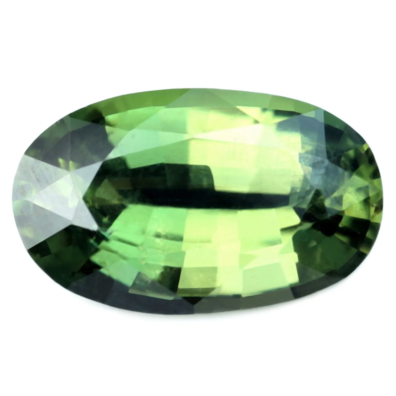 0.90ct Certified Natural Green Sapphire