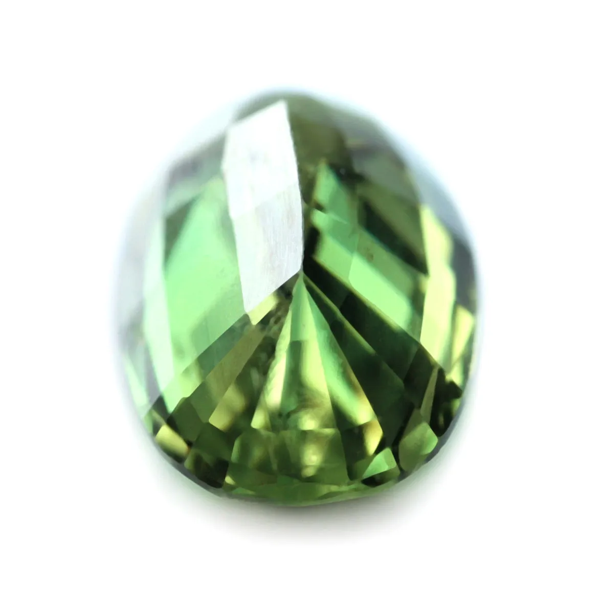 0.90ct Certified Natural Green Sapphire