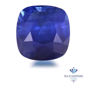 0.90ct Square Cushion Blue Sapphire