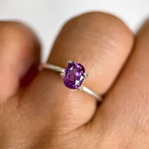 0.91 ct. Oval Purple Sapphire