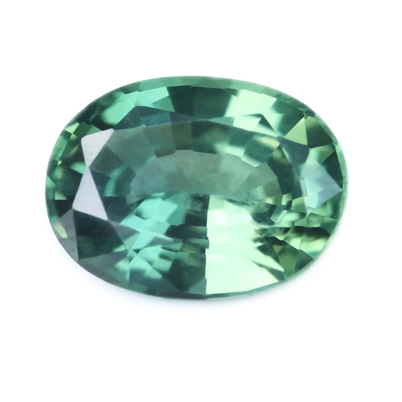 0.91ct Certified Natural Green Sapphire