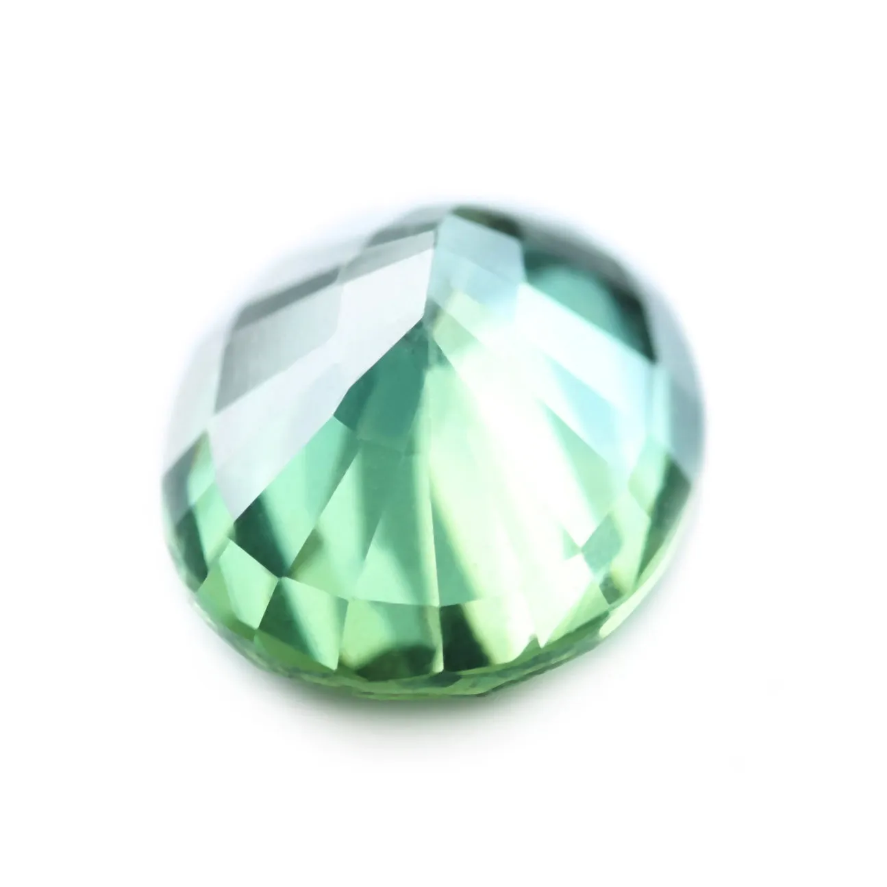 0.91ct Certified Natural Green Sapphire