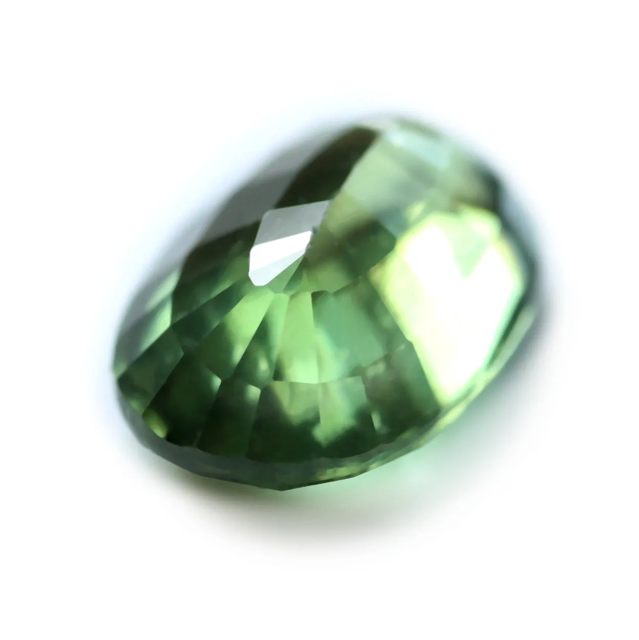 1.00ct Certified Natural Green Sapphire