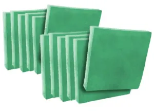 (12 Pack) 3/4" Thick Green/White Antimicrobial Polyester Air Filter Pads  Refill A 2000 OEM