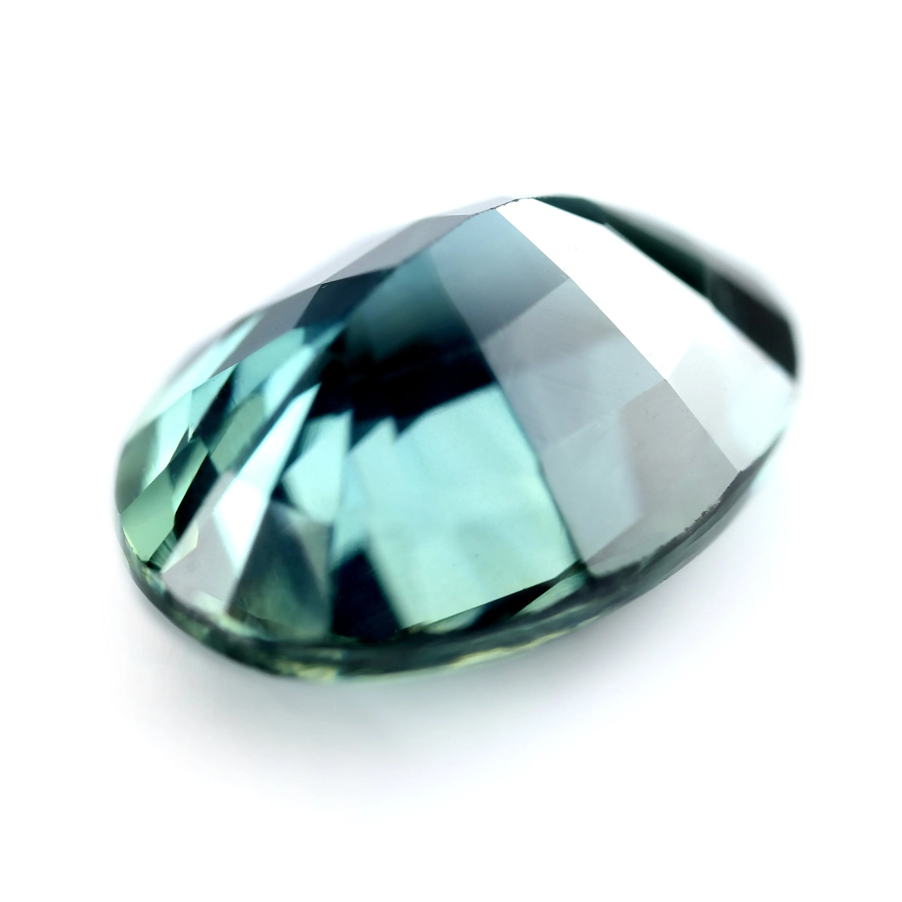 1.37ct Certified Natural Teal Sapphire