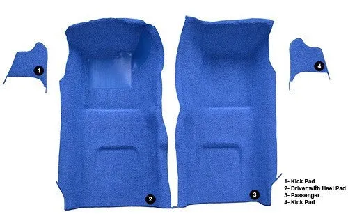 1967 Chevrolet Corvette Fronts with Kick Panel Inserts No Pad Flooring [Front]