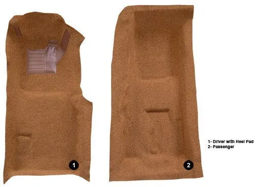 1971-1975 Chevrolet Corvette 4 Speed Front with Pad Flooring [Front]