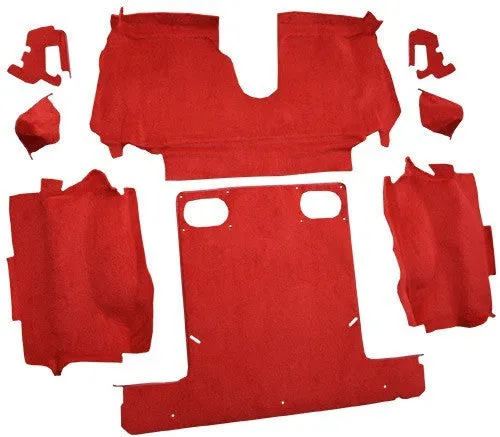 1986-1989 Chevrolet Corvette Convertible Rear with Pad Flooring [Rear Area]