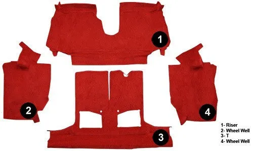 1992-1993 Chevrolet Corvette Convertible Rear 1 Door Latch Flooring [Rear Area]