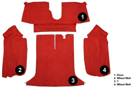 1994-1996 Chevrolet Corvette Coupe Rear with Pad Flooring [Rear Area]