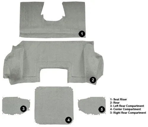 1999-2000 Chevrolet Corvette Hardtop (Z06) Rear Flooring [Rear Area]