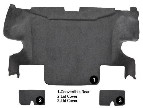 2005-2013 Chevrolet Corvette Convertible Rear Flooring [Rear Area]
