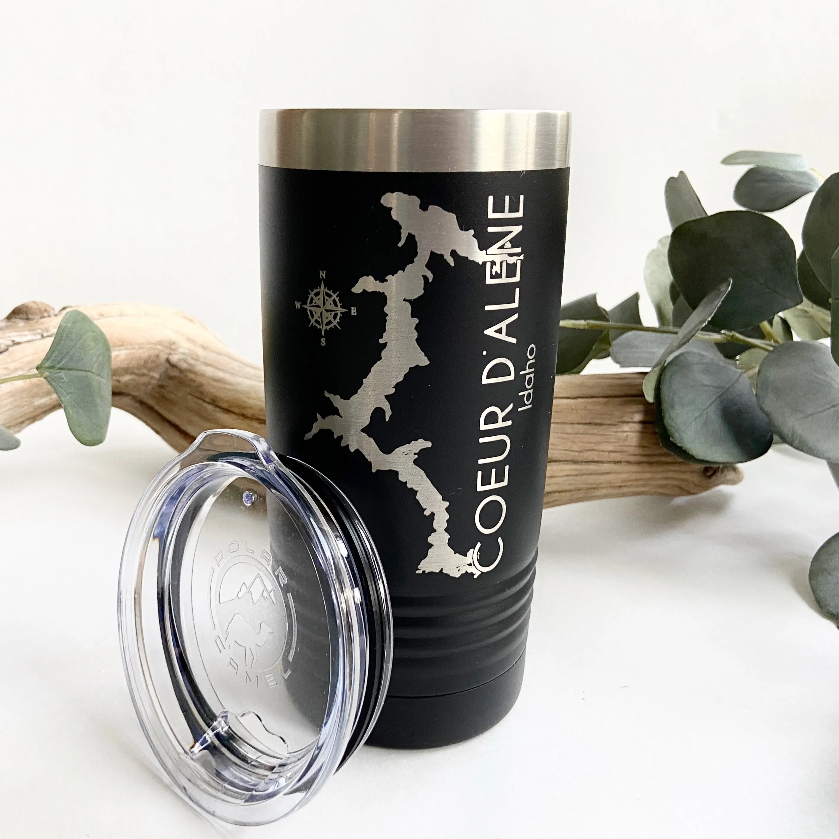 20oz Coeur D’Alene Idaho Double Wall Insulated Idaho Tumbler