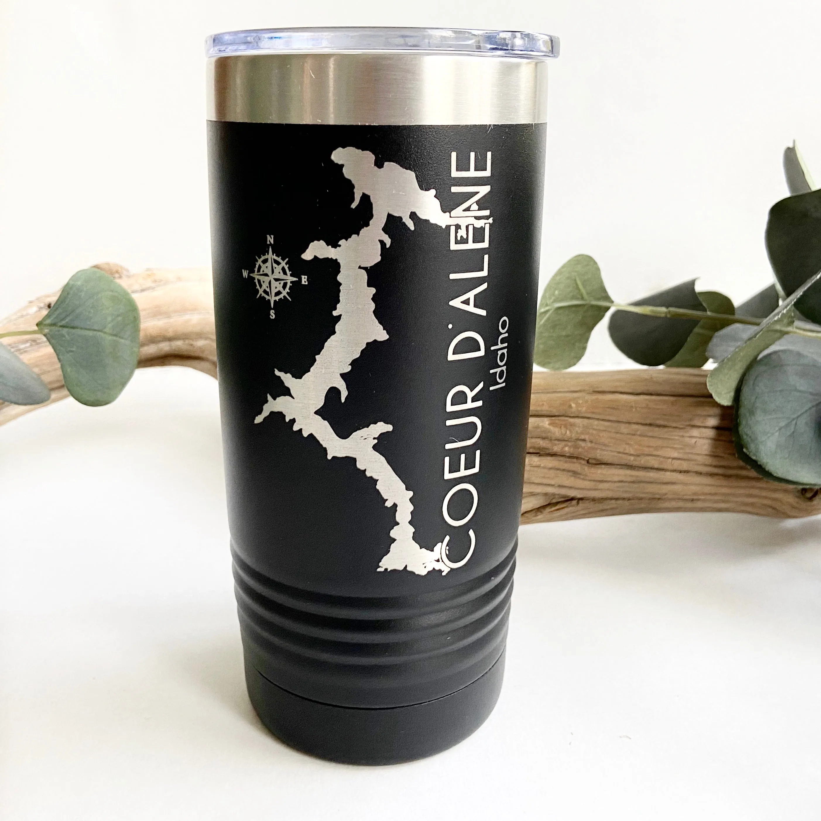 20oz Coeur D’Alene Idaho Double Wall Insulated Idaho Tumbler