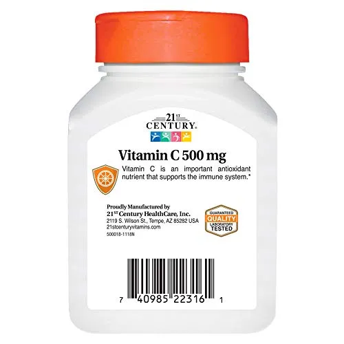 21st Century C 500 mg comprimidos, 110 unidades