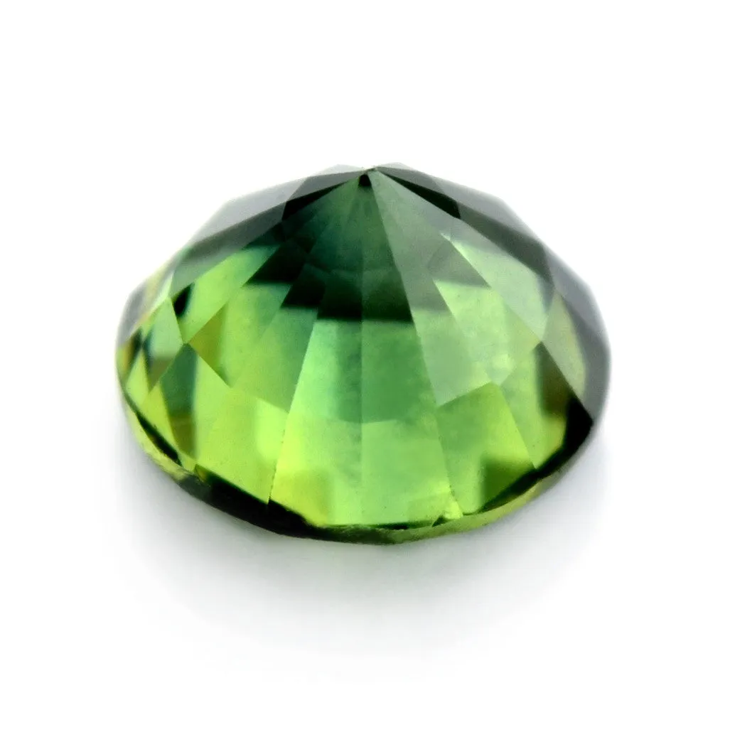 5.44 mm Certified Natural Green Sapphire