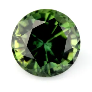 5.44 mm Certified Natural Green Sapphire