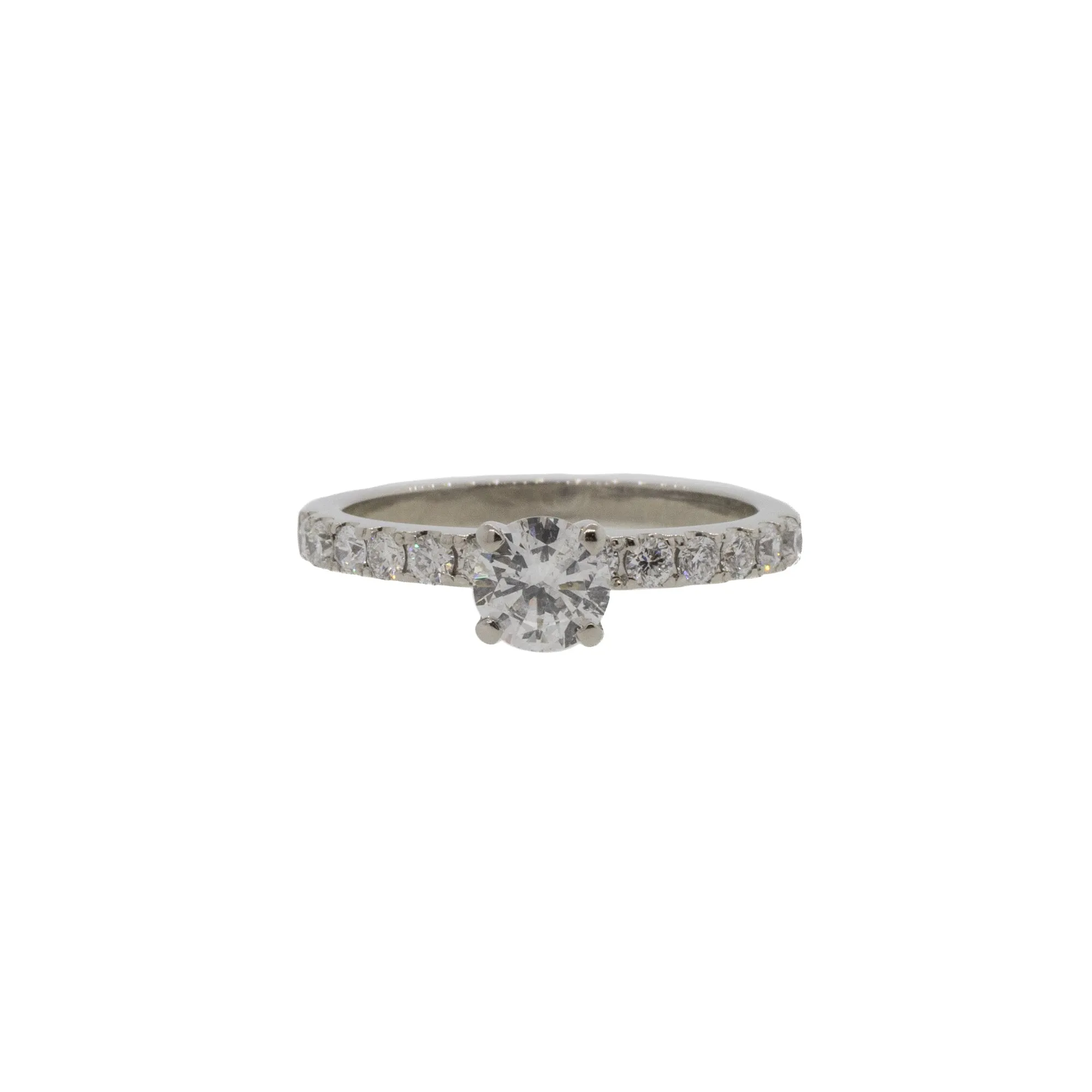 Accented Round Brilliant Cut Diamond Ring