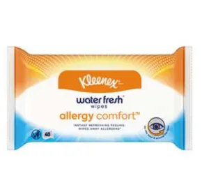 Anti -allergic comfortable wet towel Kleenex Allergy Wipes X40