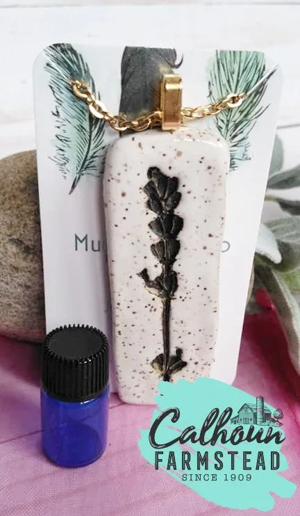 Aromatherapy Necklace Set - Lavender Essential Oil
