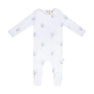 Baby's Breath Light Blue Footie   Bonnet by Citrine