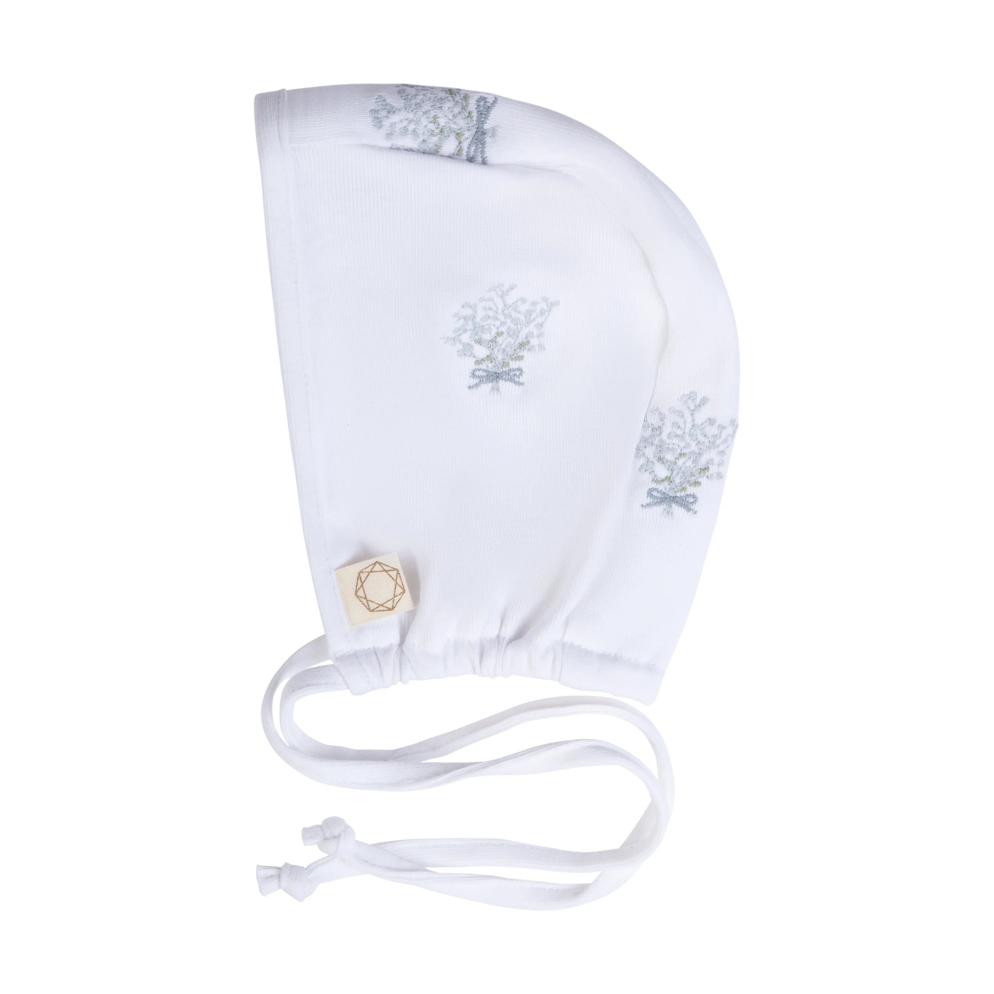Baby's Breath Light Blue Footie   Bonnet by Citrine